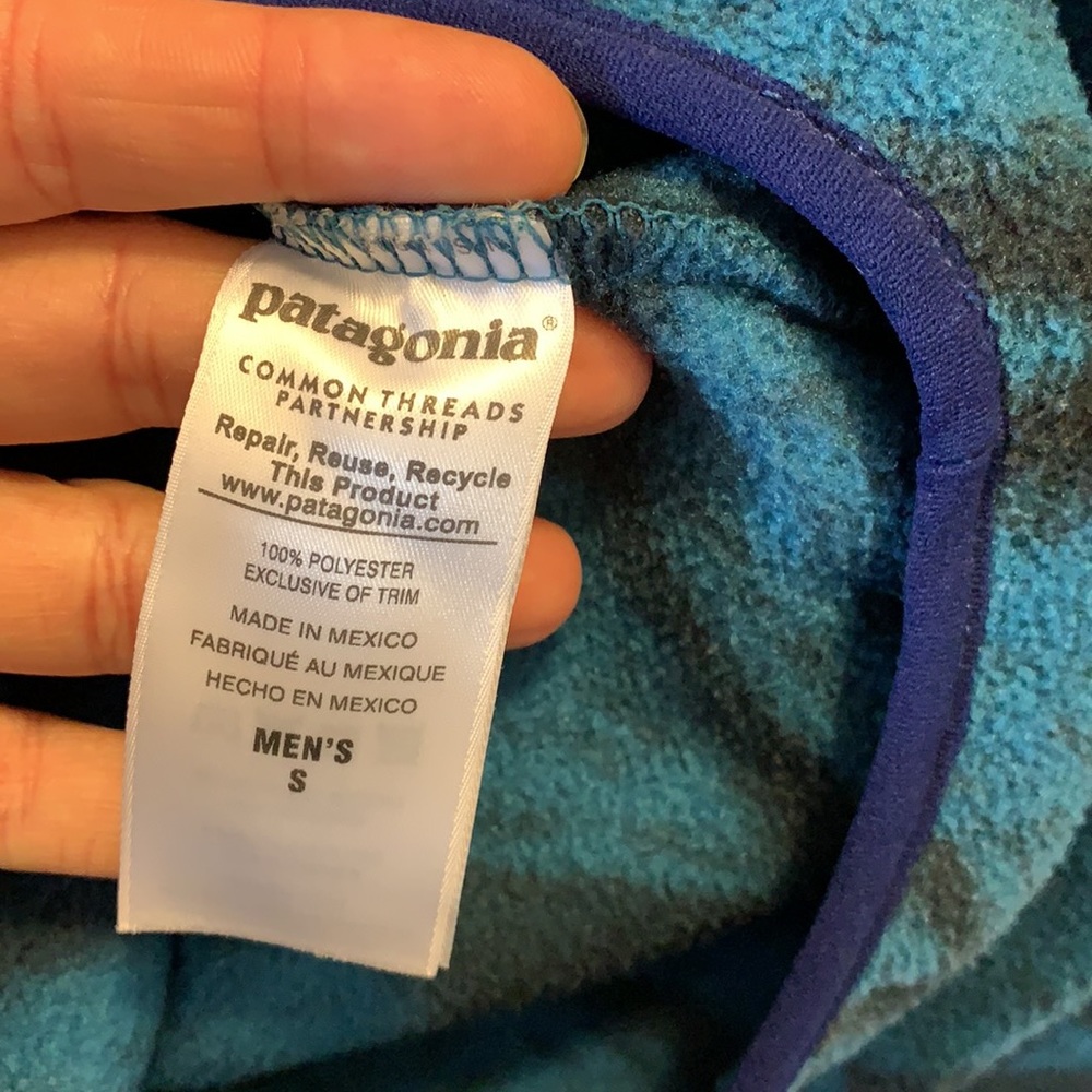 Y2K Patagonia Snap T pull over Synchilla Aztec - Picture 8 of 8